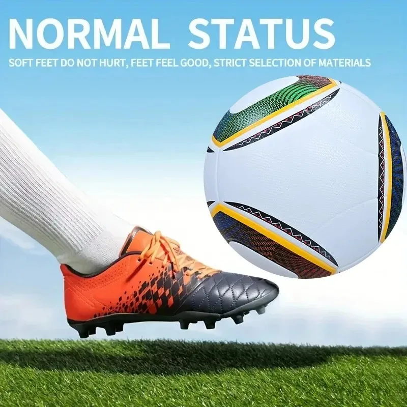 Futebol Masculino, Bola de Futebol Profissional de Alta Qualidade Tamanho 5 PU para Adultos e Crianças, Bola de Treinamento Esportivo ao Ar Livre, Bola de Futebol de Jogo 2010 para Equipes Profissionais.