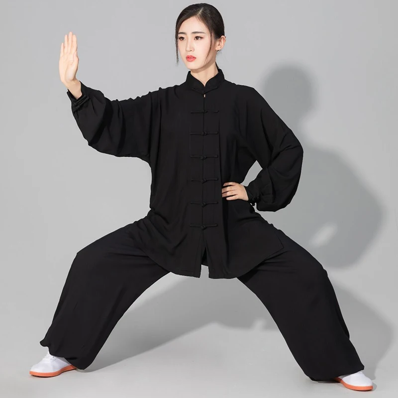 

Chinese Tai Chi Uniform Cotton Wushu Kung Fu Clothing Kids Adults Martial Arts Wing Chun Suit Taichi Performance Tang Suit Taiji