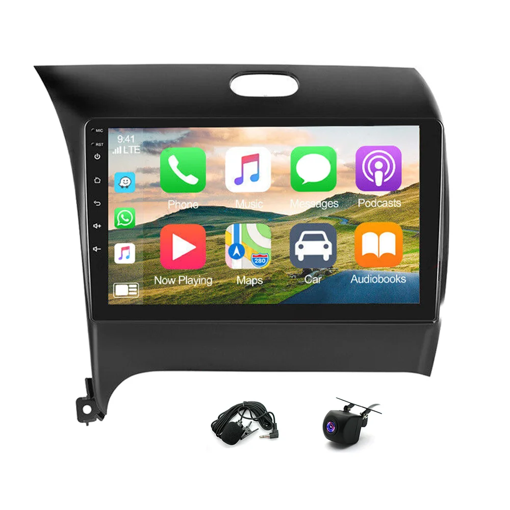 

Car Stereo Radio Android 13 Carplay GPS Navi and CAM 4+64GB Compatible for Kia Forte 2013-2018