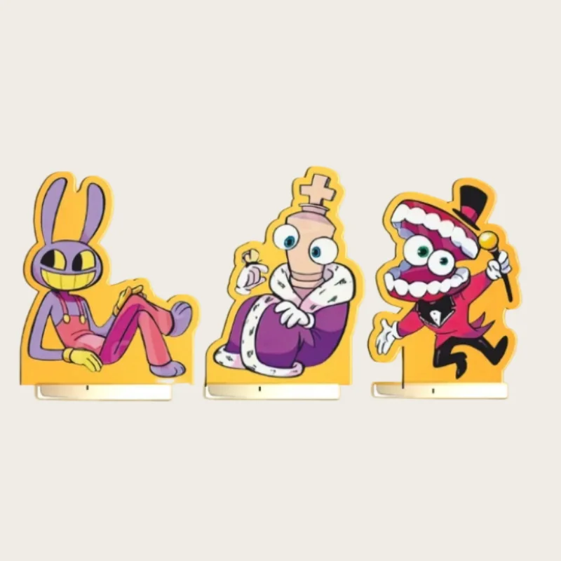 Acrylic Standing Plates for Tadc Jax Bunny Pomni 6-piece set Anime  Standee Collection Accessories Desktop Decoration Gift Toys