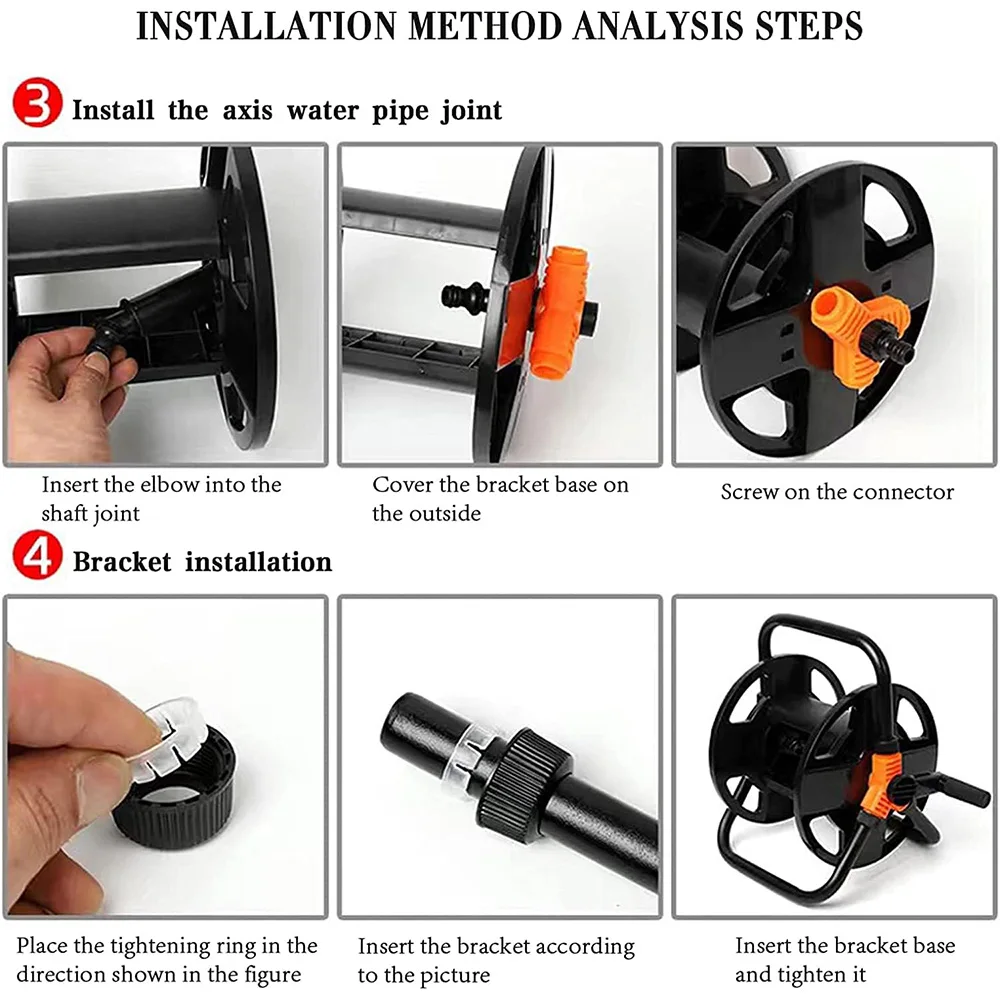 Schlauch Rolle Schlauch Lagerung Rollen Tragbare Wasser Rohr Lagerung Rack Auto Waschen Bewässerung Rohr Coiler Garten Liefert Einzigen Arm Werkzeug