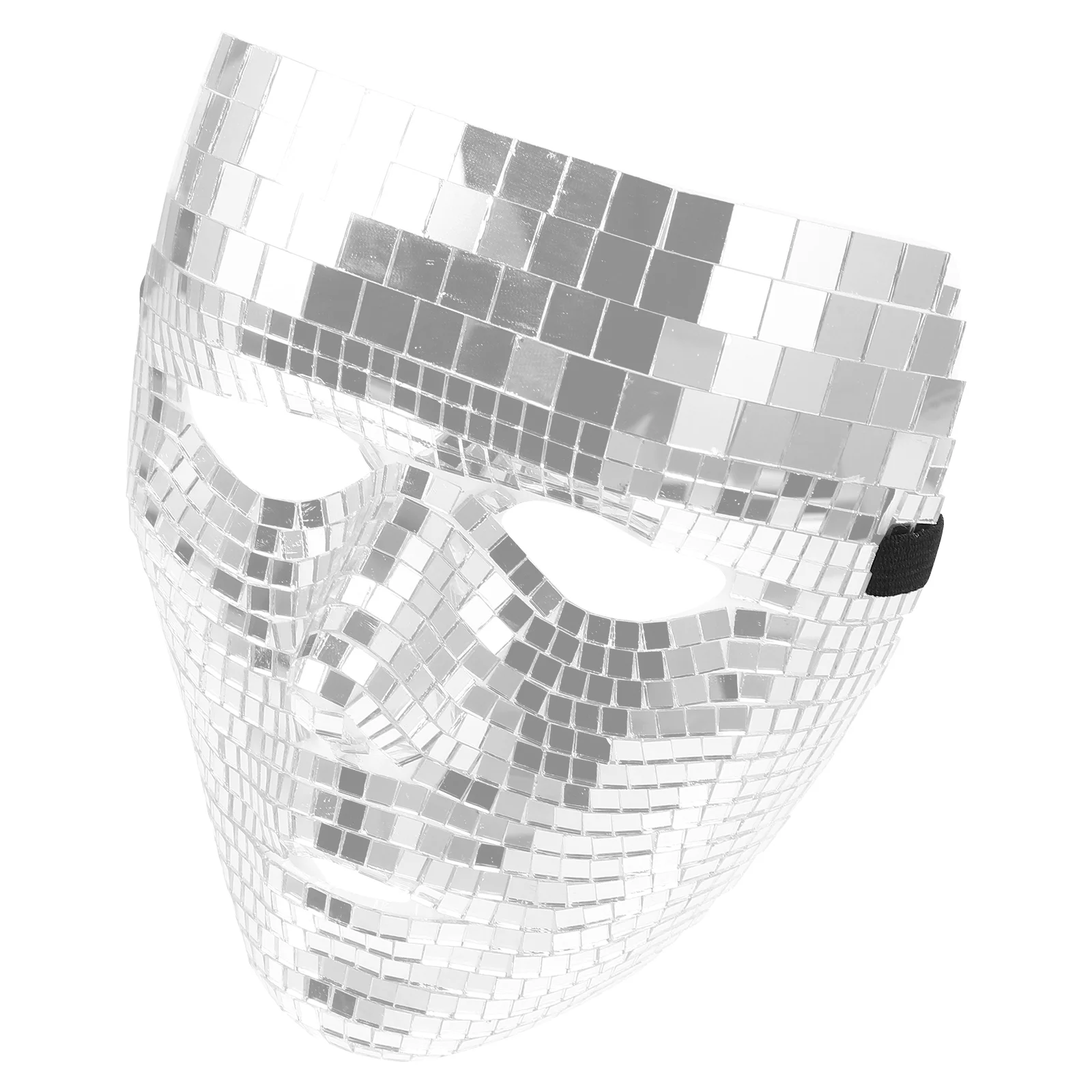 Disco Mask Nightclub Halloween Hat Unique Masquerade Mirror Glass Women for Party