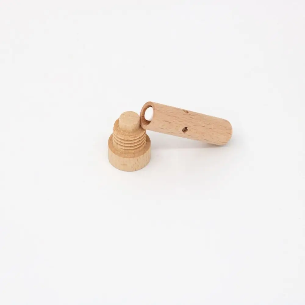 Wooden Essential Oil Aroma Wood Diffuser Long-lasting Floral Fireless Aromatherapy Nasal Inhaler Slowly Volatile with Wicks