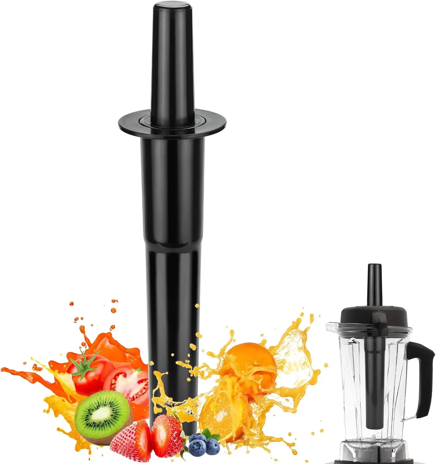Classic Tamper Replacement Compatible with Vitamix Standard 64oz Containers, 12.2 Inch Blender Plunger Stick Accessories for 5200 6300 5000 760 Parts