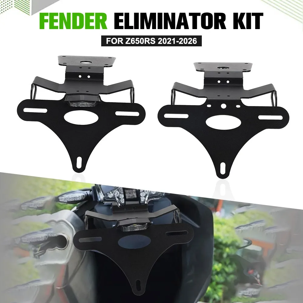 

Motorcycle License Plate Holder Bracket FOR KAWASAKI Z650RS Rear Tail Tidy Fender Eliminator Kit 2021-2022-2023-2024-2025-2026