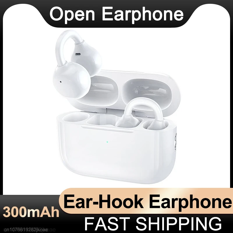 Original M11 Open Earphones Wireless Bluetooth Music Headsets HiFi Stereo Sport Earbuds HD Mic Call Ear Clip Headphones 300mAh