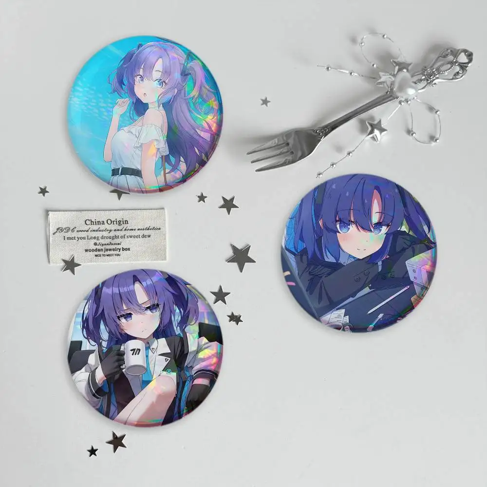 Hayase Yuuka Blue Archive Brooches Cartoon Badge Pins Backpack Hat Accessories Friend Gift