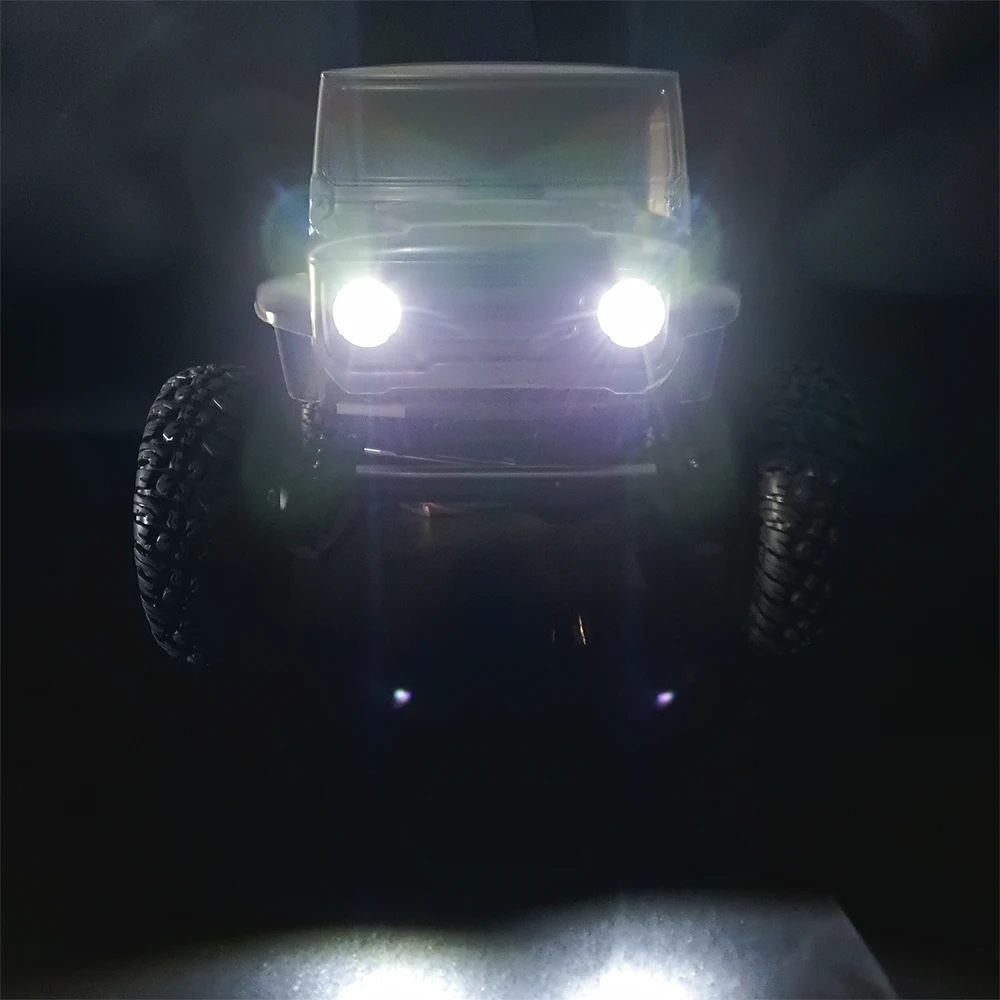 YEAHRUN Reflektory Angel Eyes Led Light Blue White Reflektor tylny do VS4-10 Phoenix 1/10 RC Car Części dekoracyjne — zdjęcie 5