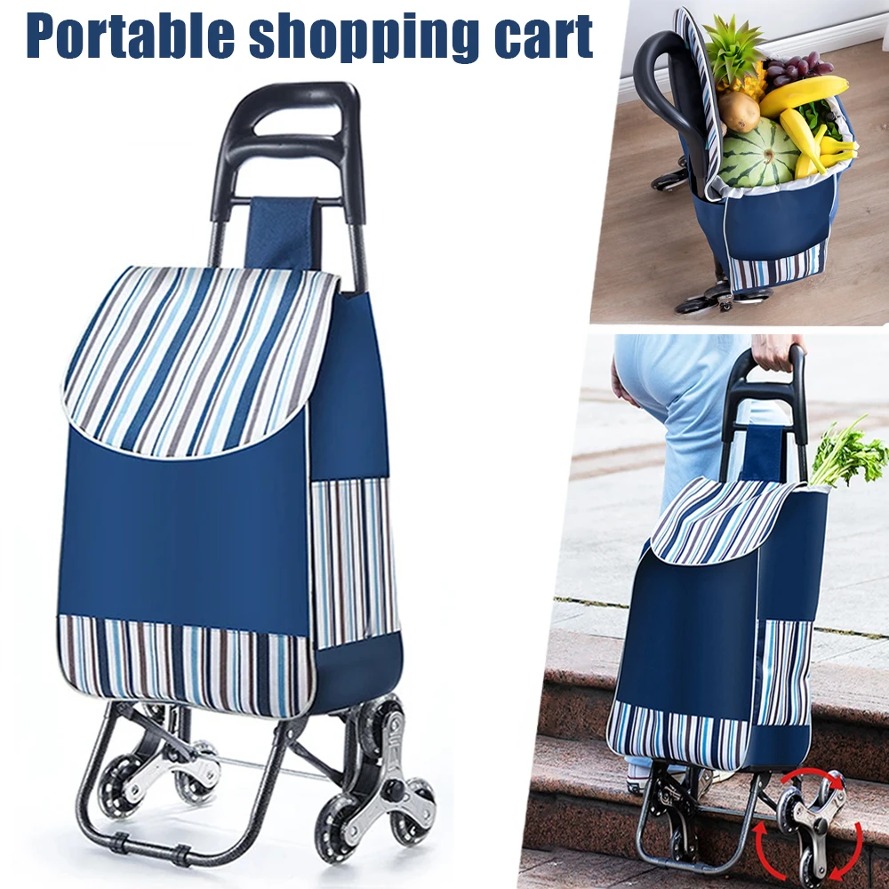 Portable Shopping Trolley Large Heavy Duty Foldable Replacement Bag Shopping Spare Bag Suitable for Carrying Sundries Trolley