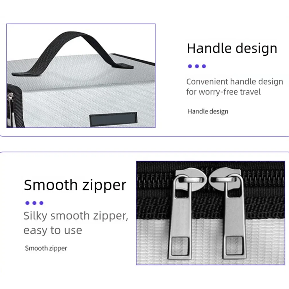 Fireproof Explosionproof Battery Storage Bag Large Capacity Silicone Case For DJI For LiPo LiFe Charging Safe Protection Pouch - view 3