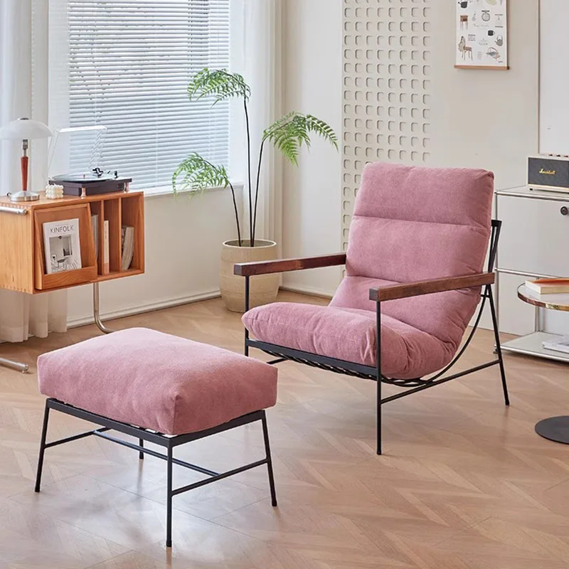 Minimalistyczne białe krzesła do salonu Miękkie wygodne fotele Luksusowe krzesła z połowy wieku Lounge Designer Fauteuil Salon Dekoracje