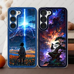 Phone Case For Samsung Galaxy S20 S21 S22 S23 FE S24 Plus Ultra A54 A53 A52 A34 5G TPU Soft Cover Colorful Sky