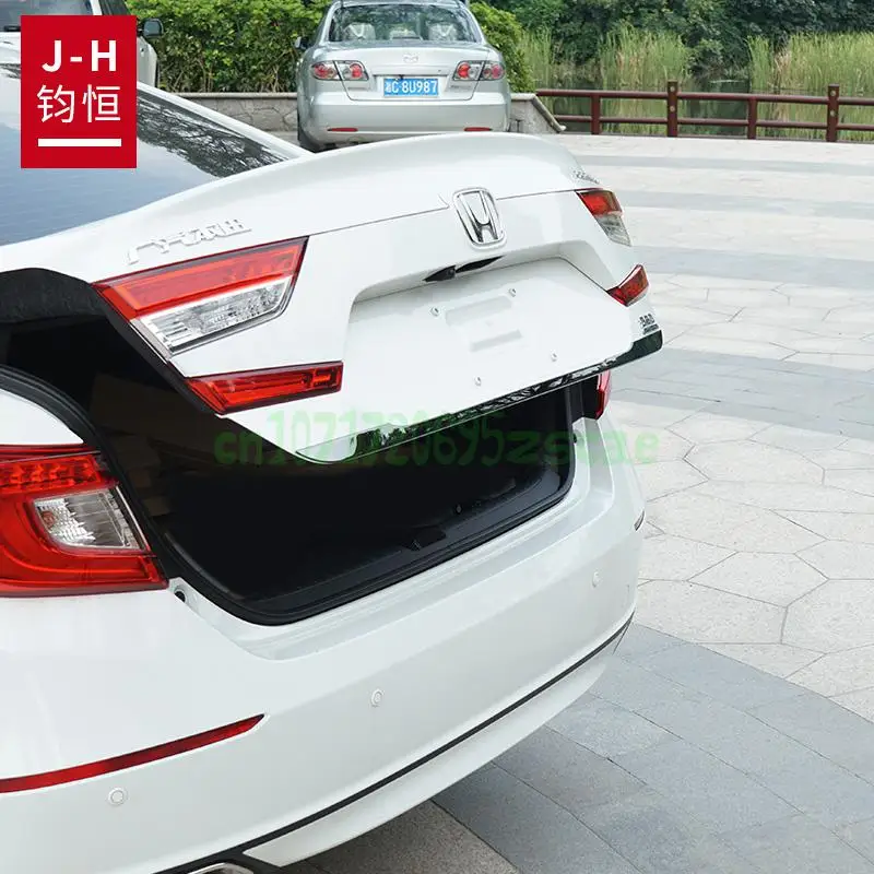 For  Honda Accord 2018 2019 2020 2021 2022 Rear Boot Door Trunk Cover Trim Tailgate Garnish Molding Strip Car Accessories