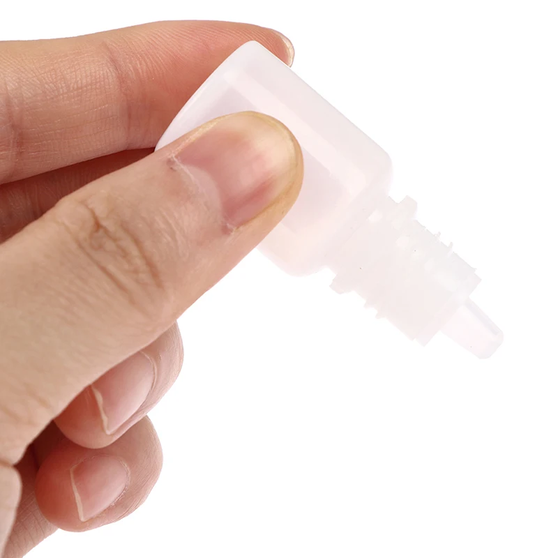 50 個 5 ミリリットル PET プラスチック空スポイトボトル 5 ミリリットル液体アイクリアウォーターバイアルチャイルドプルーフキャップ