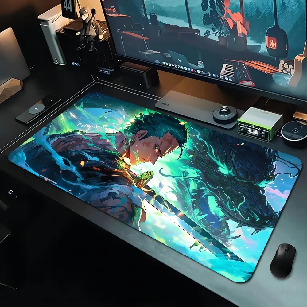 Ein Stück Roronoa Zoro Mouse pad schöne große Gaming Mouse pad Gamer Mauspad Größe für Spiel Tastatur Pad für Spieler