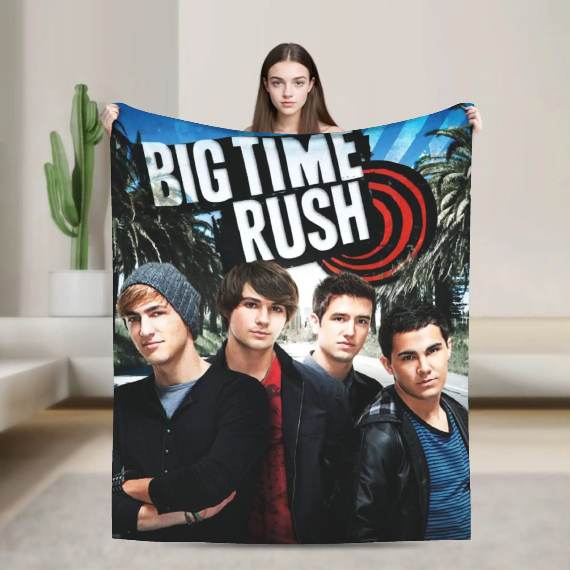 

Big Time Rush rock band Blanket Multi-size Super Soft Cozy Throw Blankets for Couch Sofa and Bed