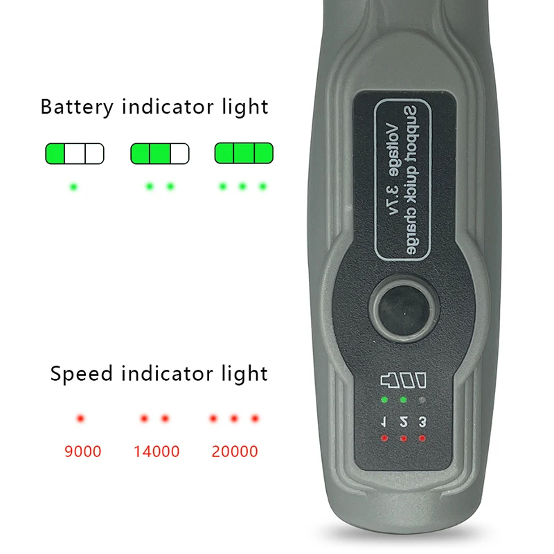 SNENHAOXU Cordless Electric Grinder Rechargeable Removable Battery Woodworking  Engraving LED 3 Speed Rotary Tool Mini Engraver