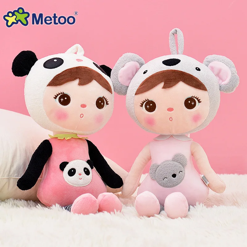 46CM Soft Metoo Keppel Dolls Cartoon Stuffed Animal Toys Kids Playmates Koala Panda Dinosaur Plushies Birthday Present Baby Gift