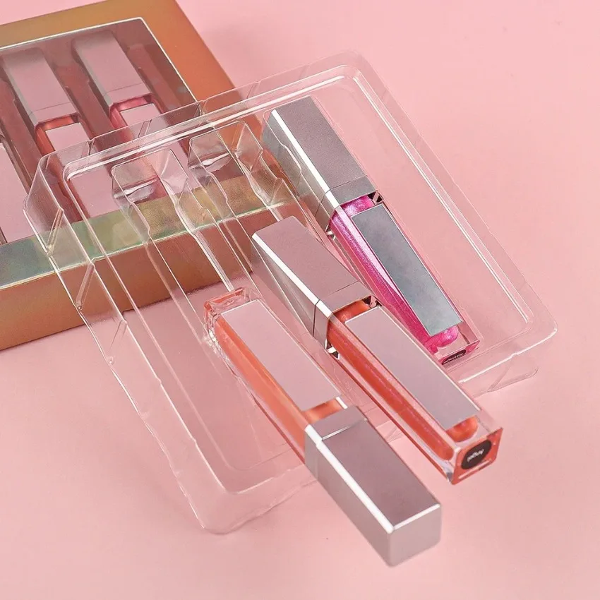 Label pribadi 3 buah/Set Kit lipstik cair pelembap tahan lama mudah dipakai nutrisi bibir seksi alat Makeup kecantikan massal