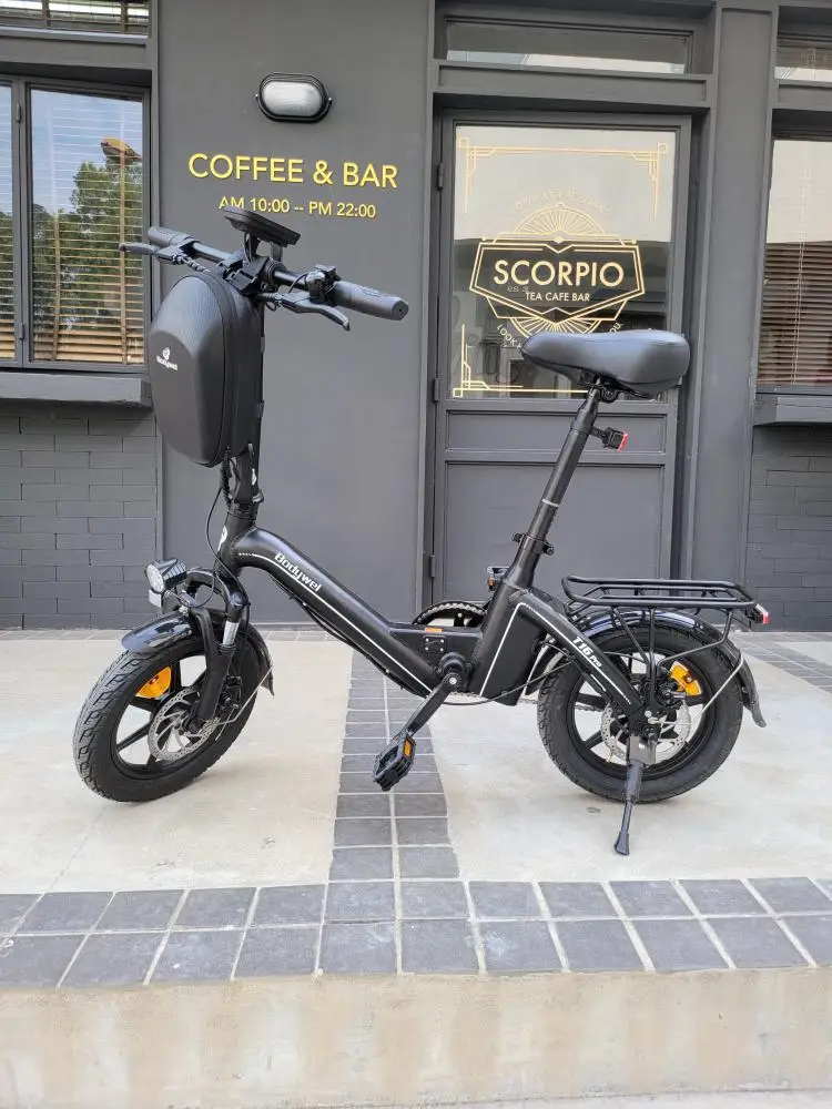 Opvouwbare e-bike voor volwassenen, 14 inch, elektrische fiets, 36V 10,4Ah accu, 250W motor, 25 km/u, elektrische forenzenfiets Bodywel T16PRO - afbeelding 2