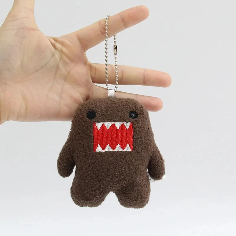 Kawaii Niedlicher Domo Kun Plüsch-Schlüsselanhänger Anime-Schlüsselring Charm für Taschen Schlüssel Geschenk Sammlung ca. 9*7*4 cm