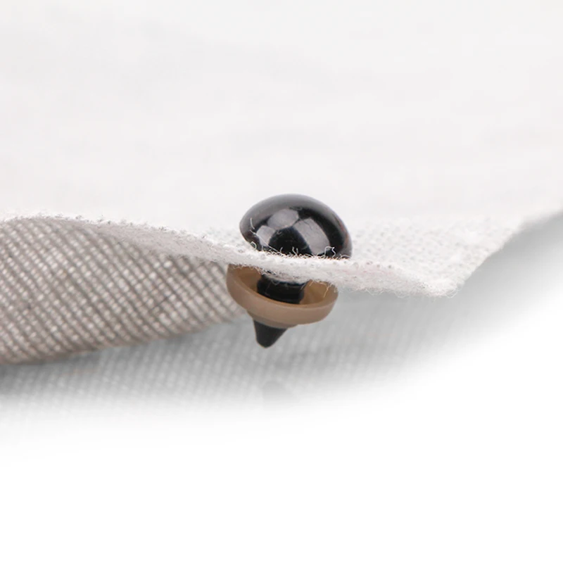 100 stücke 6-12mm Schwarz Kunststoff Sicherheits Augen Für Spielzeug Puppe Handwerk Teddybär Puppen Weiche Spielzeug, der Tier Amigurumi Zubehör – Detail 10