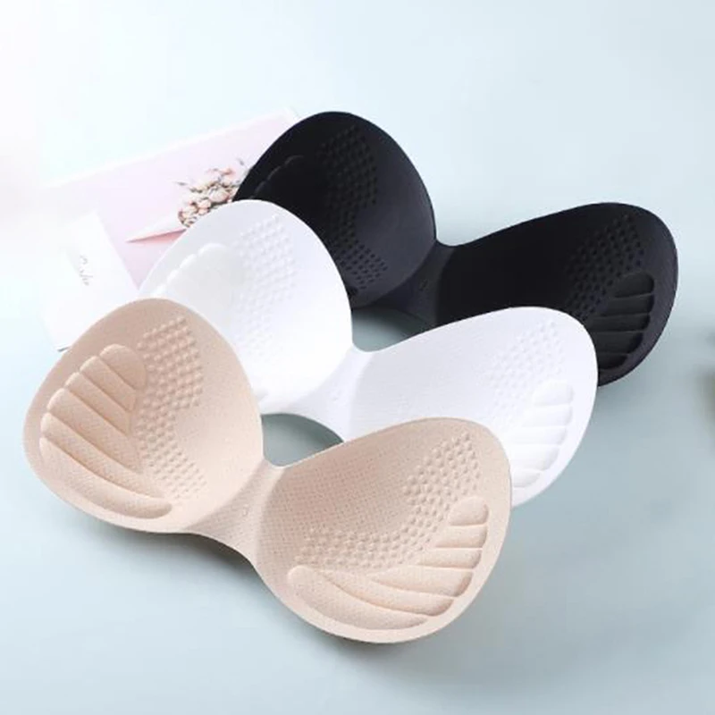 

1 Pair Body-fitted Design Women Swimsuit Pad Insert Breast Bra Enhancer Push Up Bikini Padded Inserts Chest Invisible Pad