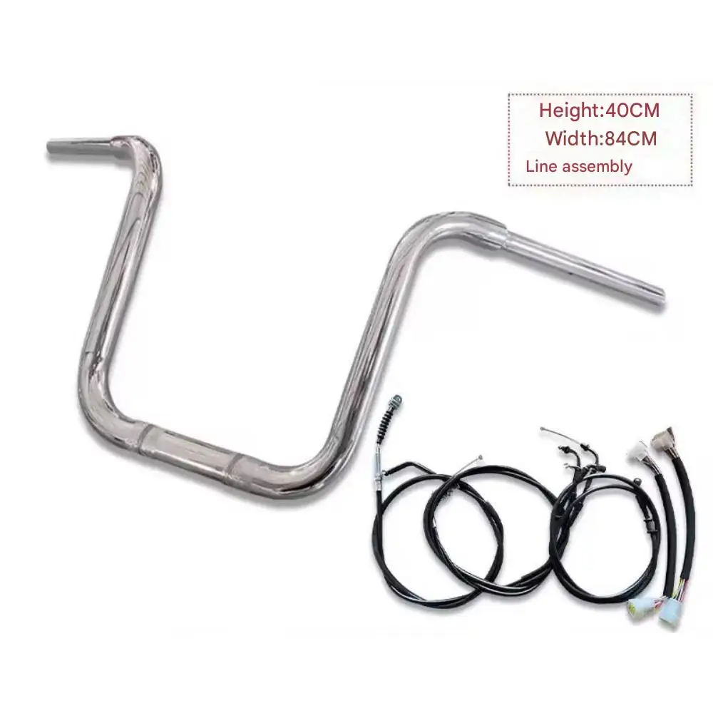 FOR KEENAY V-CRUISE 125V 302 C Modified High Handlebar Steering Bar With Extended Wire Line Motorcycle Mod Kit