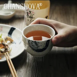 CHANSHOVA 170/200ml Traditional Chinese retro style Handpainted Ceramic Large teacup China Porcelain Coffee Cups mug H269