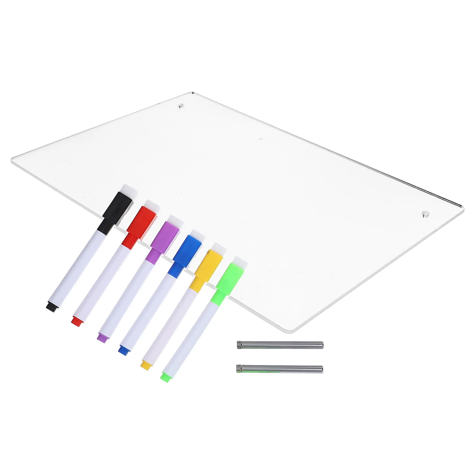 Klare, trocken abwischbare Tafel, Whiteboard, Schreibtisch, Acryl, Multifunktions-Memo, Schreibnachricht, transparentes Büro mit Stift