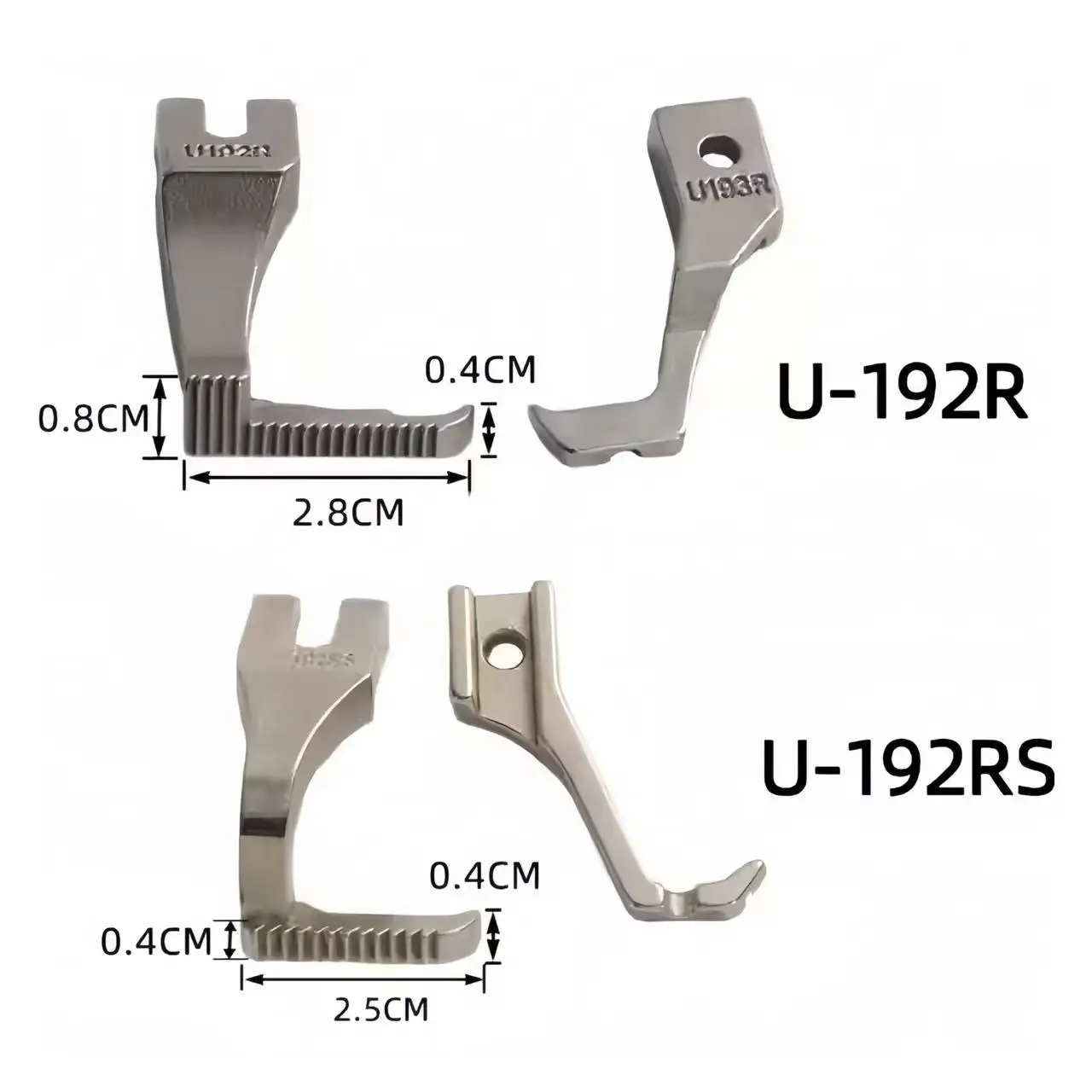 U-192RS/U-192R Presser foot for DY 0302/0303 machine left and right industrial sewing machine spare parts