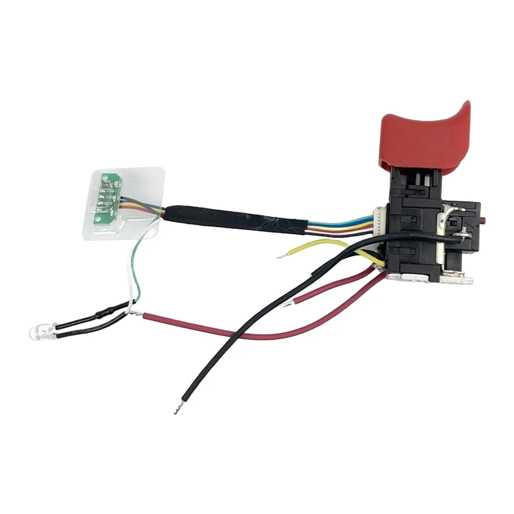 1pcs Circuit Board Light For DCJZ10 Charging Drill Black Plastic Replacement Part Wear Resistant Precision Machined Accessory