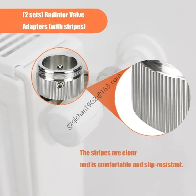 X7AB Radiator Valves Adapter M30x1.5 الخيط التدفئة ترموستات محول استبدال محول ترموستات الفولاذ المقاوم للصدأ