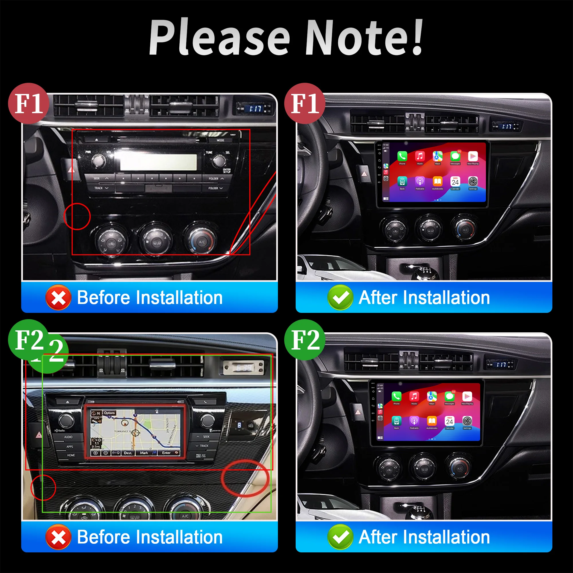 Android 16 For Toyota Corolla 2014 2015 2016 Levin Ralink 2013-2018 10