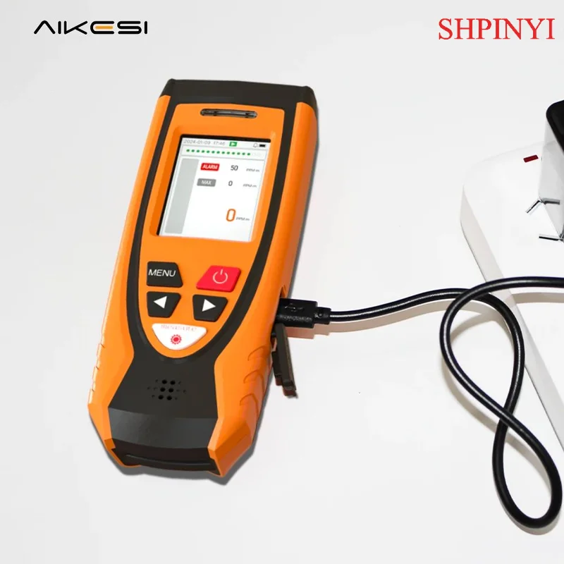 Aikesi YC-20 휴대용 레이저 메탄 누출 원격 기기 휴대용 메탄 가스 농도 감지기 레이저 CH4 감지기