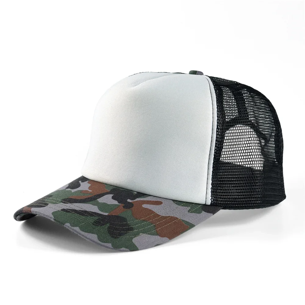 TOHUIYAN New Camo Trucker Cap Men Summer Breathable Mesh Baseball Hat Outdoor Camouflage Sports Caps Women Sun Protection Hats