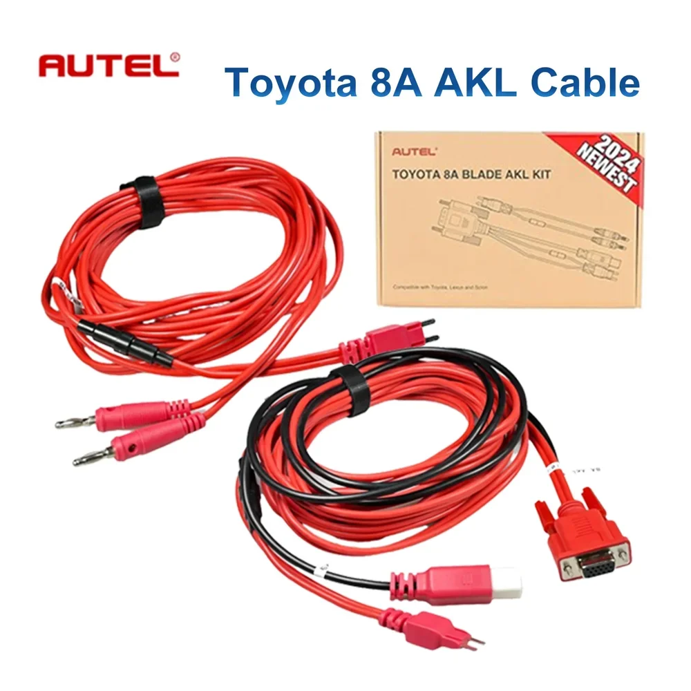 Autel For Toyota 8A AKL Cable Non-Smart Key All Keys Lost Adapter Work with APB112 and G-Box2 G-BOX3 Car Diagnostic Cables