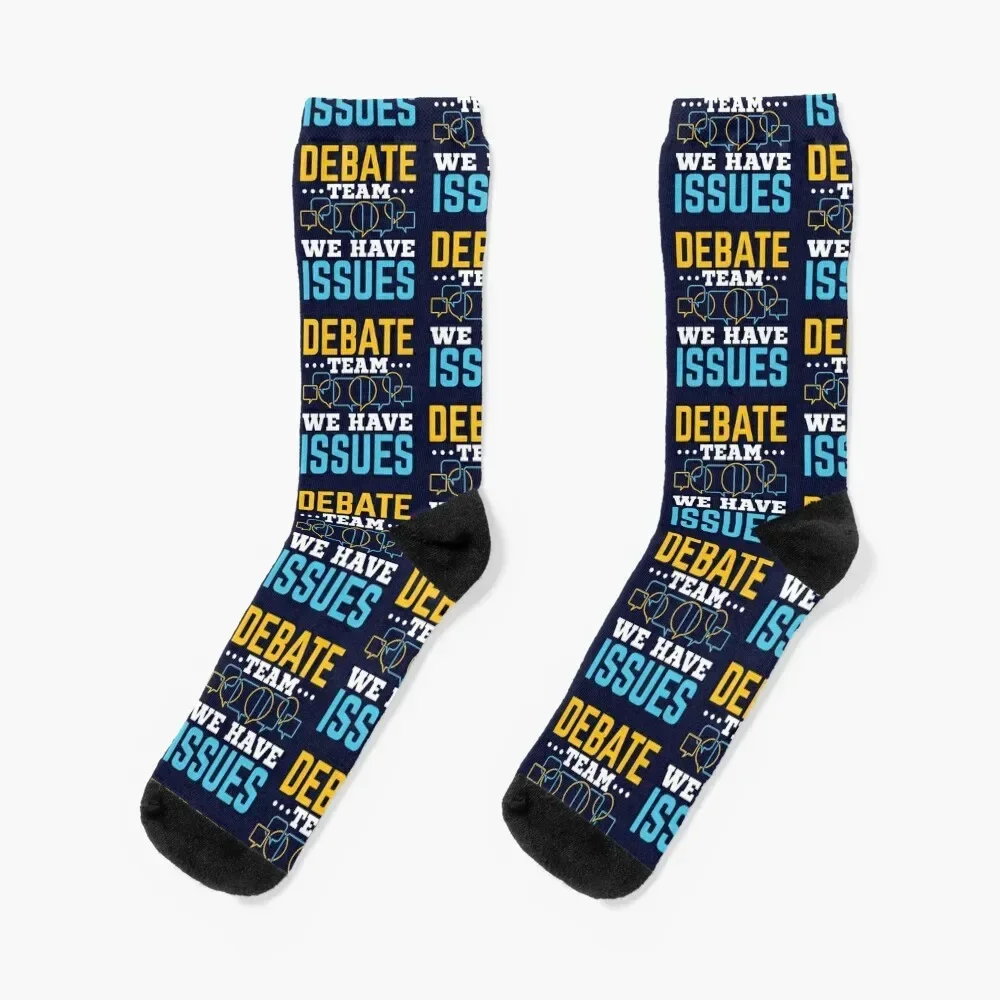 Debate Team We Have Issues Socks shoes fashionable FASHION Crossfit Socks Men's Women's