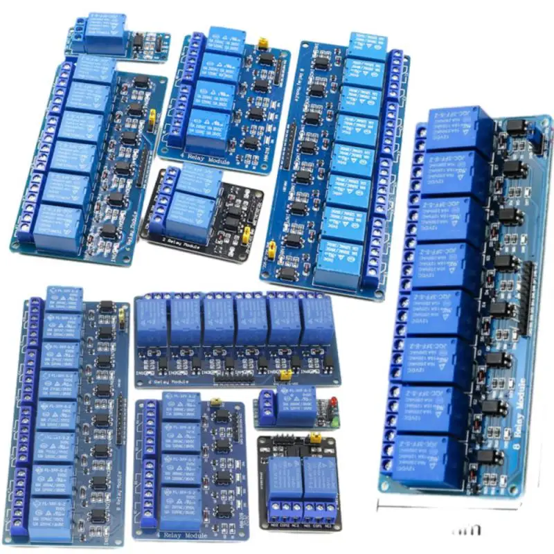 5V12V24V 1 2 4 6 8-way Relay Module With Optocoupler Isolation Low Level Trigger Development Board