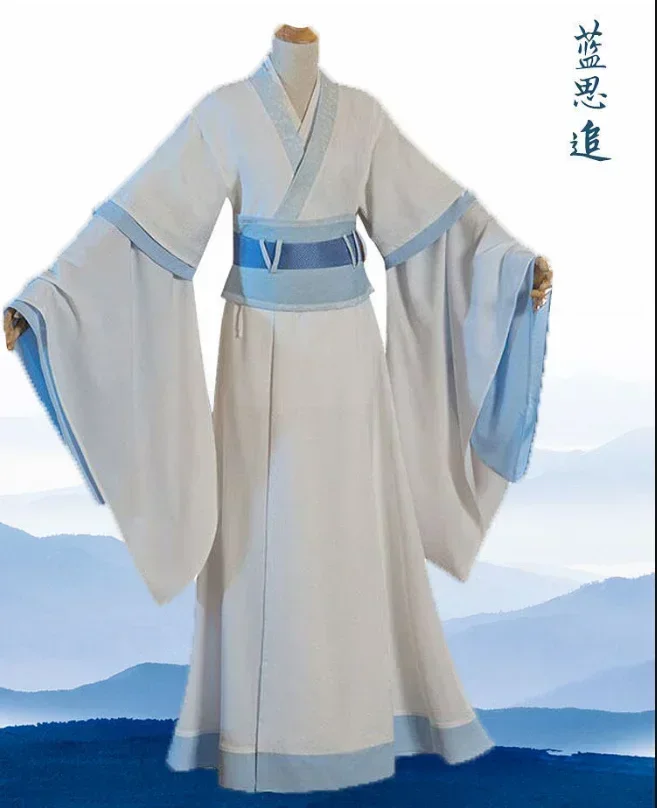 Lan Wang ji disfraz de Cosplay de cultivo de demonios, traje de Halloween para adultos Lan Wangji Ver, traje de Mo Dao Zu Shi y trajes de peluca