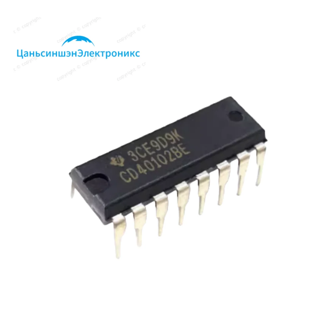 

10pcs CD40102BE In-line DIP-16 count rate 2.4MHz four-digit BCD counter/divider IC