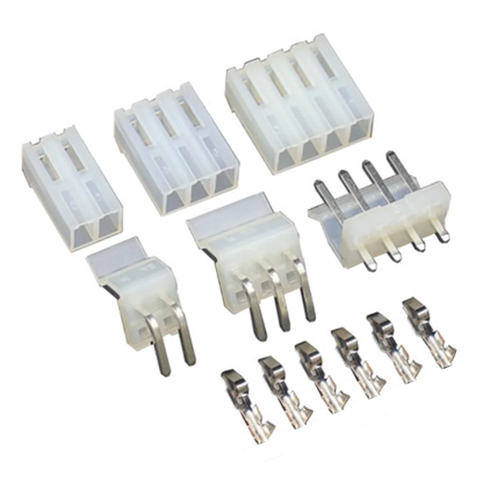 10Sets CH3.96 Connector 3.96mm Straight / Bent Pin Socket 2/3/4/5/6/7/8/9/10P ( Plug Male + Female + Terminal ) Kit