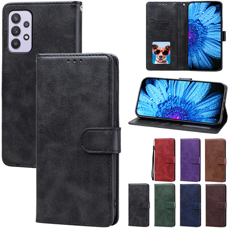 A32 4G 5G Case For Samsung Galaxy A32 Case Leather Flip Wallet Cover For Samsung Galaxy A32 5G Case Book Cover Coque Fundas Etui