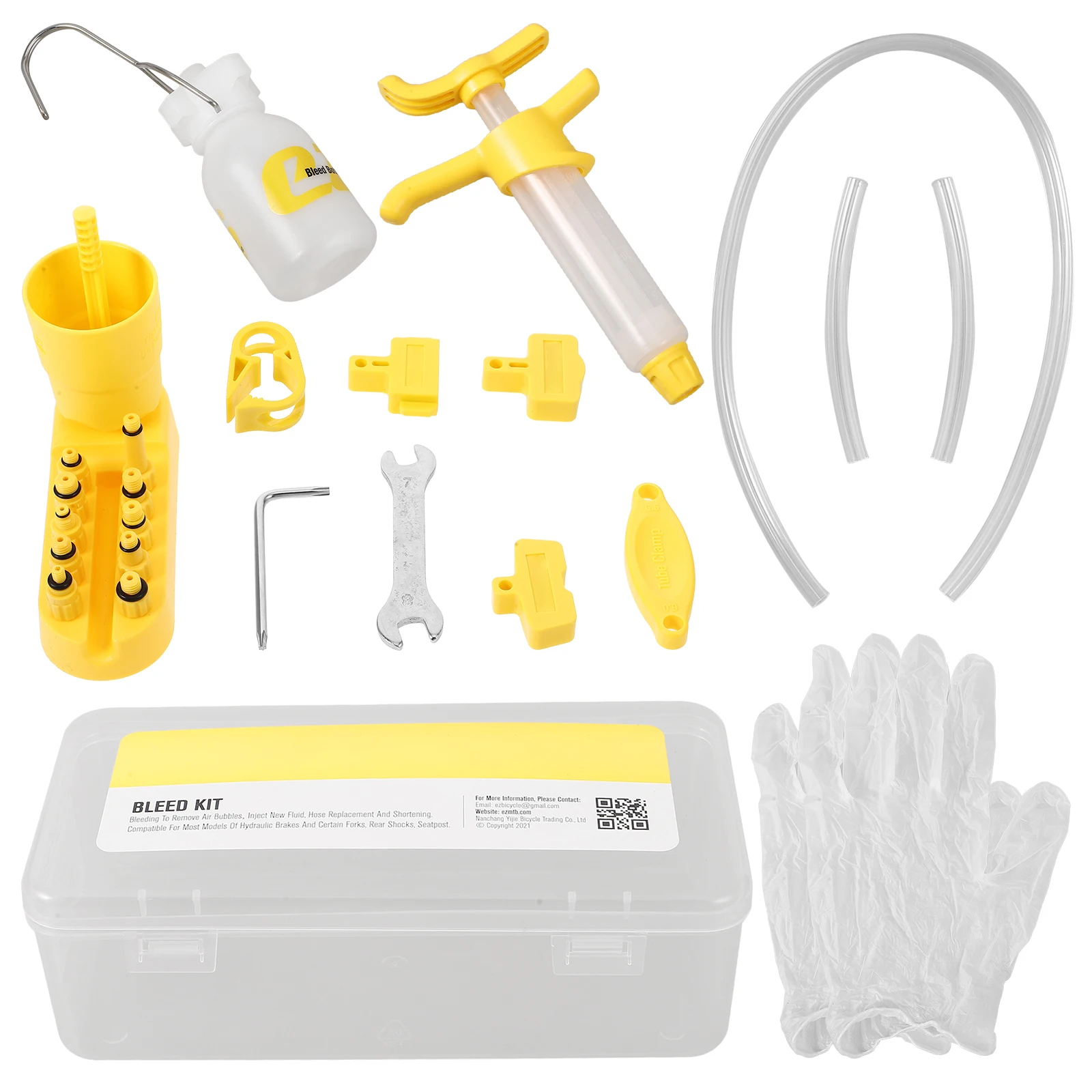 

1 Set Hydraulic Brake Tool For Dot Anti-Corrosion Cylinder Professional Bleed Block Close Caliper Adaptor Bike