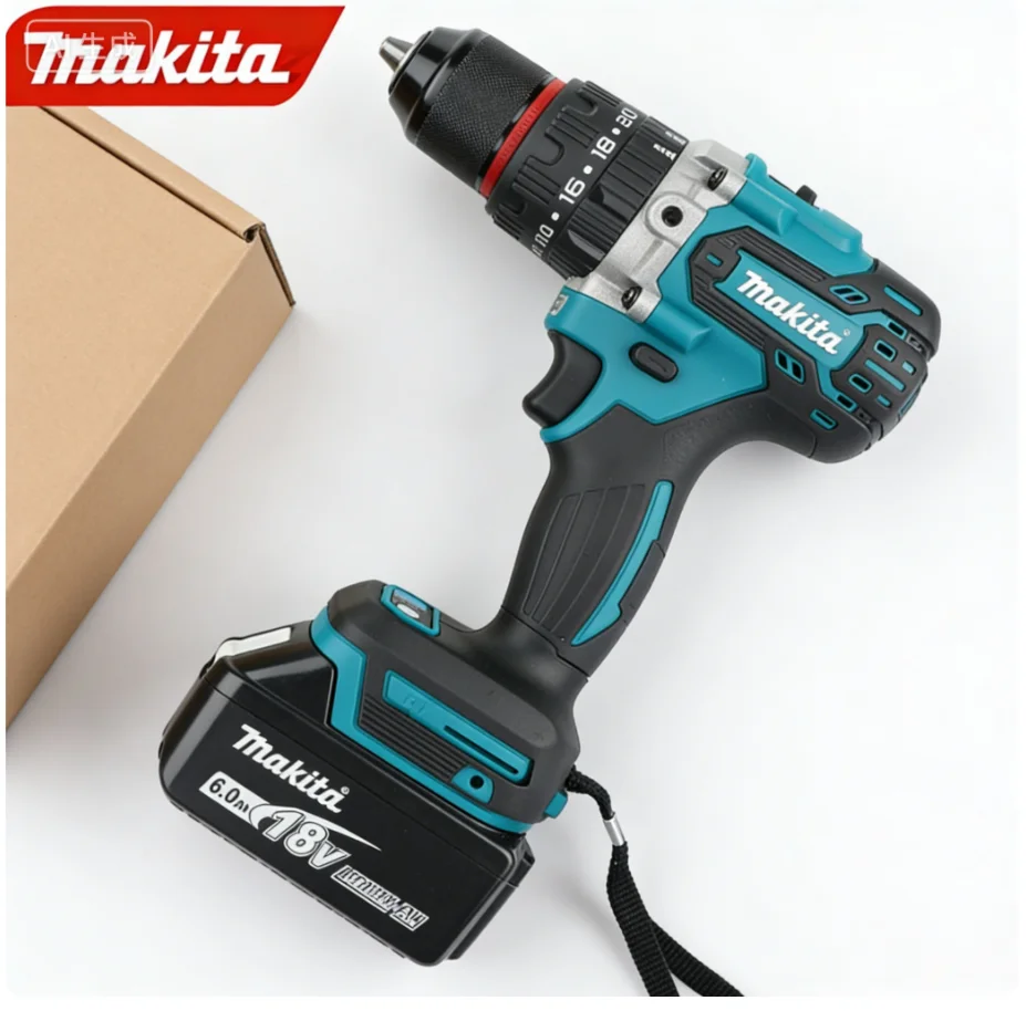 

Makita DDF487 13mm brushless household 18V lithium-ion charging impact drill,high torque electric screwdriver Makita 18V battery