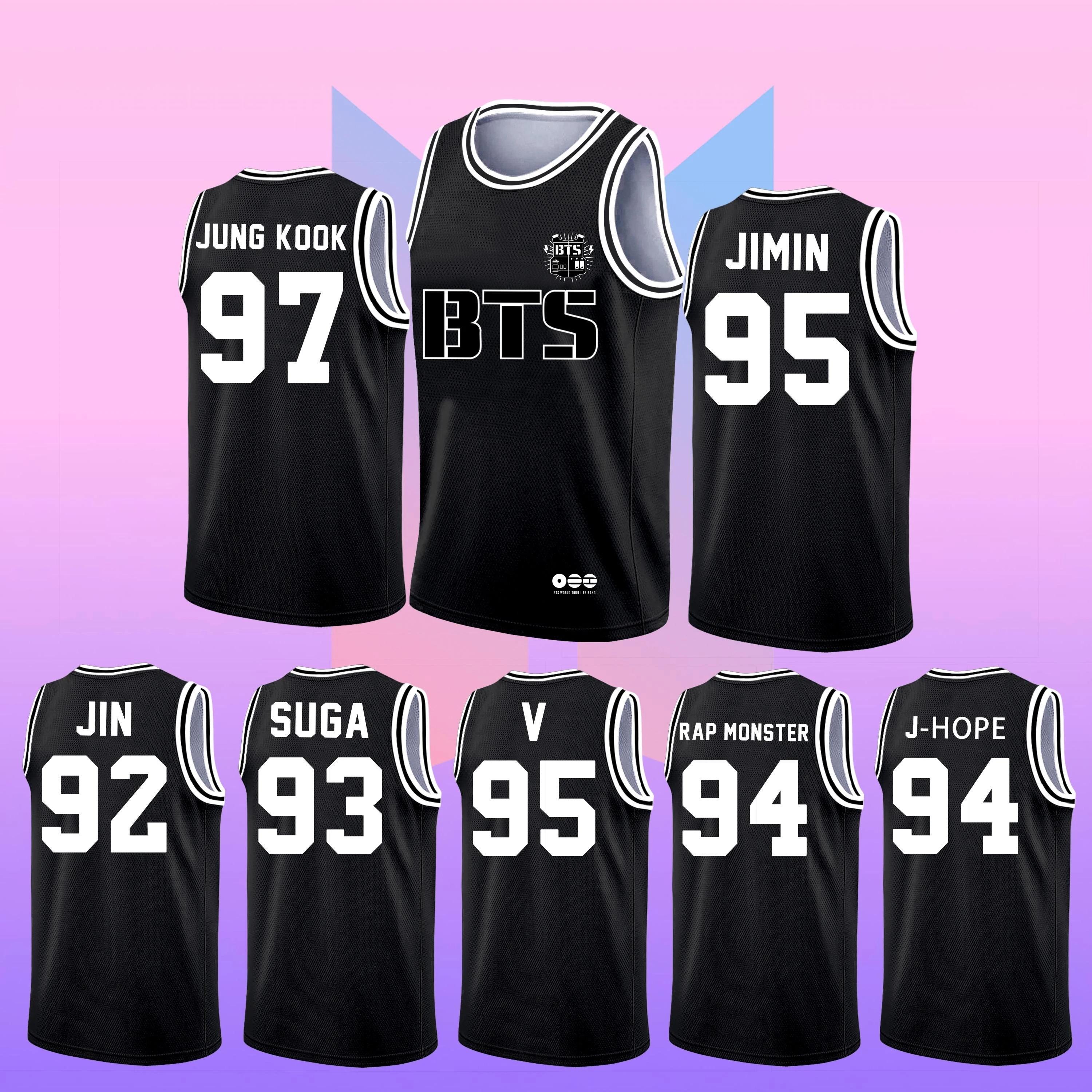 BTS Arirang World Tour America Concert Merch 2026 Unisex Basketball Jersey Vest Men Women Family Shirt Quick-dry Kpop Tank Top