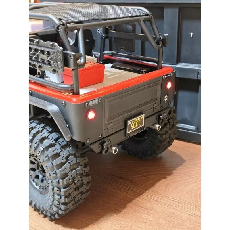 Scale Simulated Exhaust Pipe Upgrade Parts for AXIAL SCX10 III Jeep CJ-7 1/10 RC Crawler, Dress Up Accessories & Mood Parts