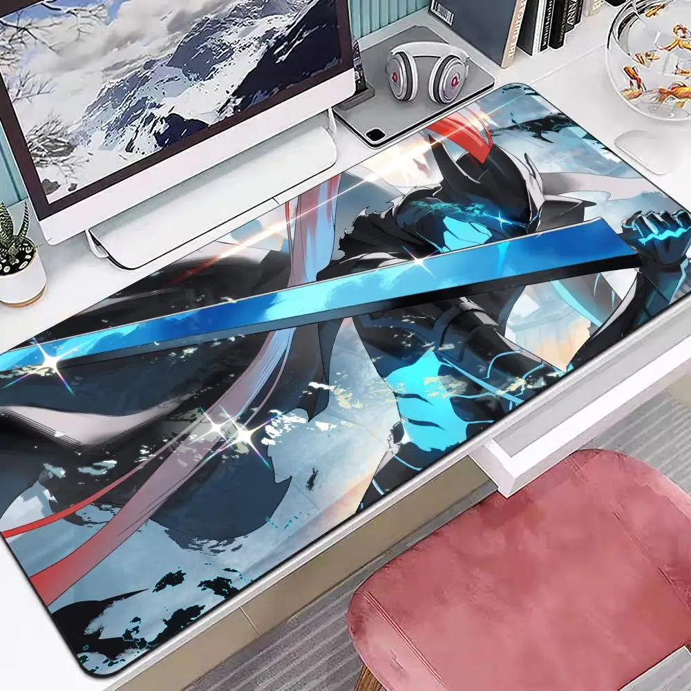 Solo L-Leveling Anime Mouse Pad Multiple Sizes Large Square Computer Office Game Table Mats Rubber Anti-slip Mousepads