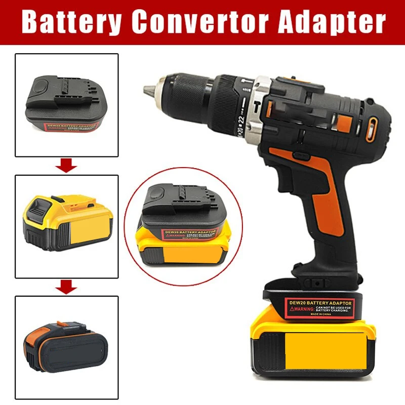 

Electrical Tool Convert Adapter for Dewalt DCB Series 18V 20V Lithium Battery To for Worx 4PIN 5PIN 20V Max Battery Tool Use