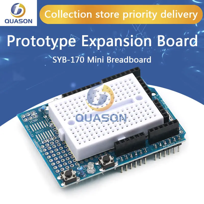 ProtoShield prototype expansion board with SYB-170 mini breadboard based For ARDUINO  ProtoShield